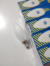 10 Lampadine 15W E14 Oliva Smerigliata