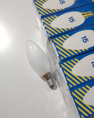 10 Lampadine 15W E14 Oliva Smerigliata