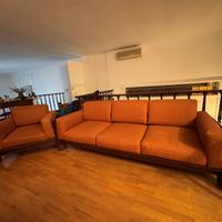 Divano 3 posti con poltrana Bastiano di Scarpa