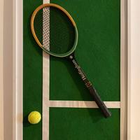 “Match Point” opera d’arte tennis scultura parete