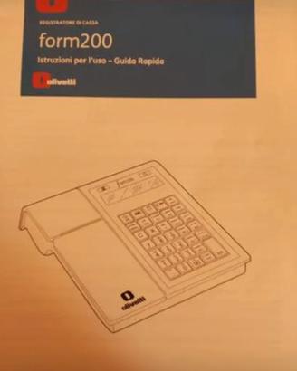 REGISTRATORE DI CASSA Olivetti form200