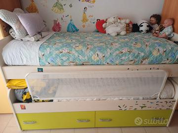 letto castello contenitore letti singoli
