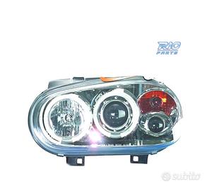 FARI VOLKSWAGEN VW GOLF 4 ANGEL EYES FONDO CROMATO