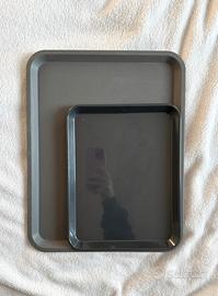 Set di 2 Vassoi Grigi di Ikea per la Casa/Cucina