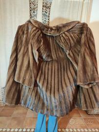 pelliccia di visone marrone