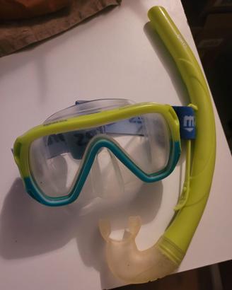 MARES Kit da snorkeling per bambini maschera e boc