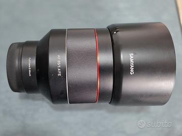 Obiettivo Samyang 85mm 1.4 per mirrorless Sony E