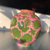 La DOUBLE J - Bubble Vase Wildbird Rosa/Verde