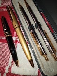 tre penne vintage Penna Marksman (Nera e Oro) plac