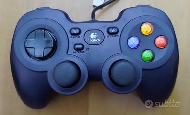 Gamepad Logitech F 310 con attacco USB.