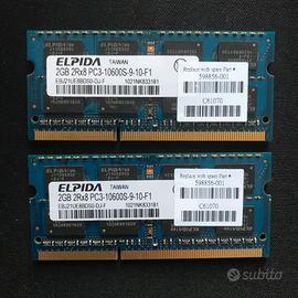 Memorie ram 4gb elpida portatile