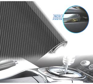 VINILE ADESIVO IN CARBONIO 5D NERO LUCIDO