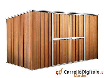 Casetta giardino in Acciaio 345x186 fin legno