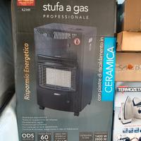stufa a gas professionale  nera come in foto  