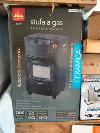 stufa a gas professionale  nera come in foto  