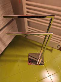 Piantana porta asciugamani cromata 