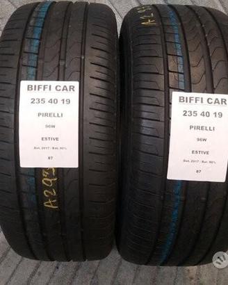 2 gomme 235 40 19 pirelli a87
