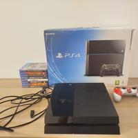 Console PS4 + 2 pad e 6 giochi a scelta