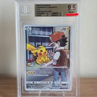 Pikachu Red Sun & Moon CHR (Thai) BGS 9.5 Pokemon