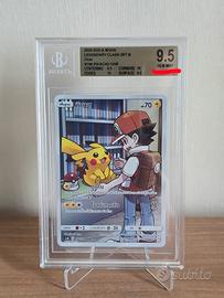 Pikachu Red Sun & Moon CHR (Thai) BGS 9.5 Pokemon