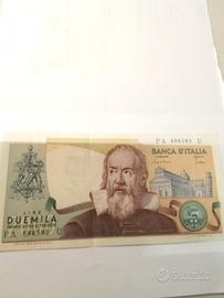 Italia Banconota da Lire Duemila Galileo del 1973