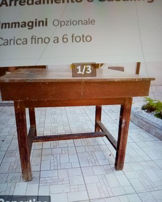 tavolo antico allungabile anni 220. 