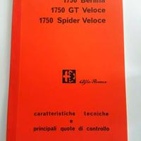 Manuale di officina Alfa Romeo 1750 Spider GT