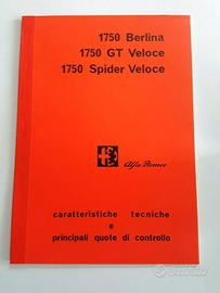 Manuale di officina Alfa Romeo 1750 Spider GT