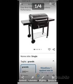 Barbecue a carbone e legna  "char broil 3500"