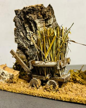 Presepe “classico”, carretto del fieno 