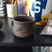 piccola antica giara/vaso/anfora decorata anni 50