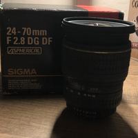 Sigma 24-70 2.8 DG DF attacco Nikon