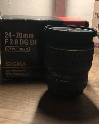 Sigma 24-70 2.8 DG DF attacco Nikon