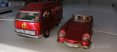 Modellino auto e carro armato