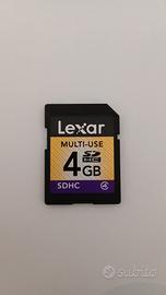 Scheda memoria Lexar 4GB SDHC multiuse