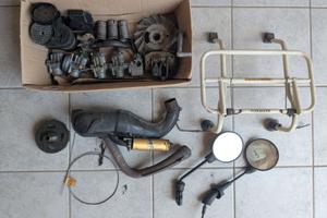 Marmitta Proma vintage Vespa silenziatore oro