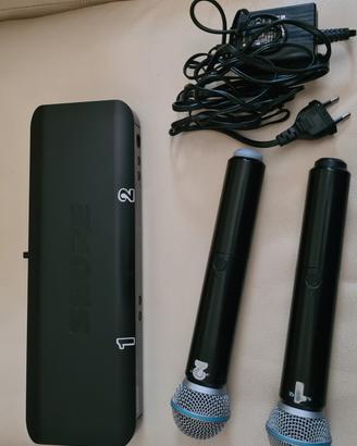 Radiomicrofono SHURE BLX288 con  microfoni Beta58A