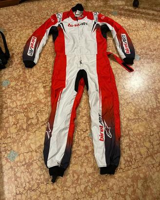 Tuta gokart alpinestar birelart piu scarpe alpines