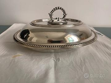 Antico piatto da portata in argento placcato fine