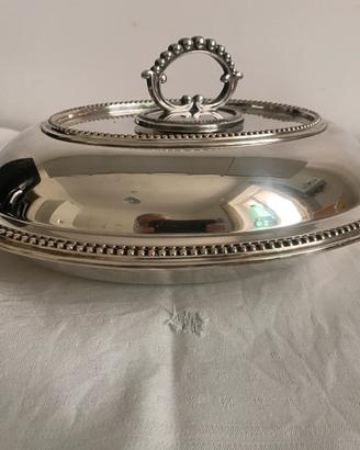 Antico piatto da portata in argento placcato fine