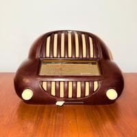 RADIO ART DECO SONORETTE 50 BORDEAUX VINTAGE RARA