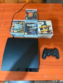 Ps3 slim + 18 giochi (Minecraft, GTA V, ….)