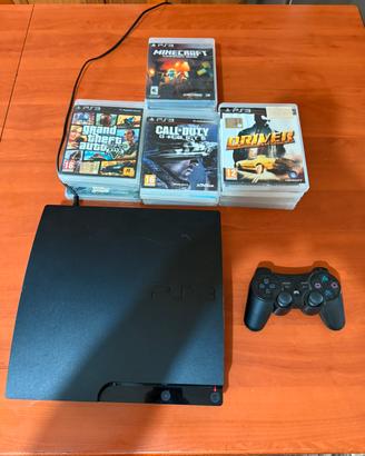 Ps3 slim + 18 giochi (Minecraft, GTA V, ….)