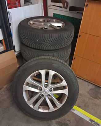 Cerchi lega 17" con valvole TMPS