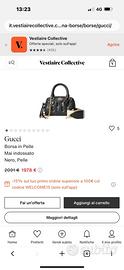 Borsa gucci originale nera nuova con dust bag e ce