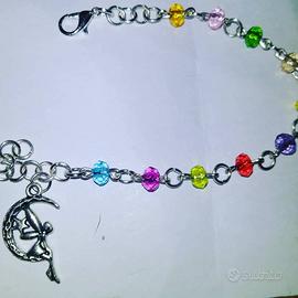 Bracciale Arcobaleno con ciondolo personalizzato