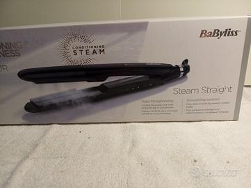 Piastra lisciante a vapore per capelli 