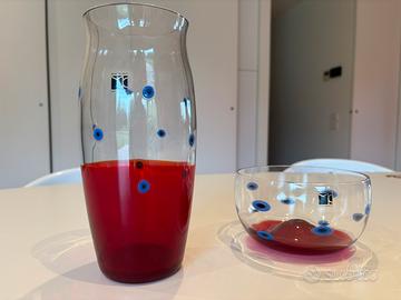 Set d’arte Carlo Moretti  “i Diversi” Vetro Murano