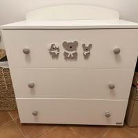Cameretta completa Erbesi bianco grigio