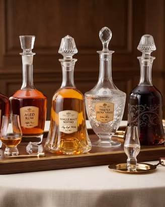 6 decanter da liquore e distillati